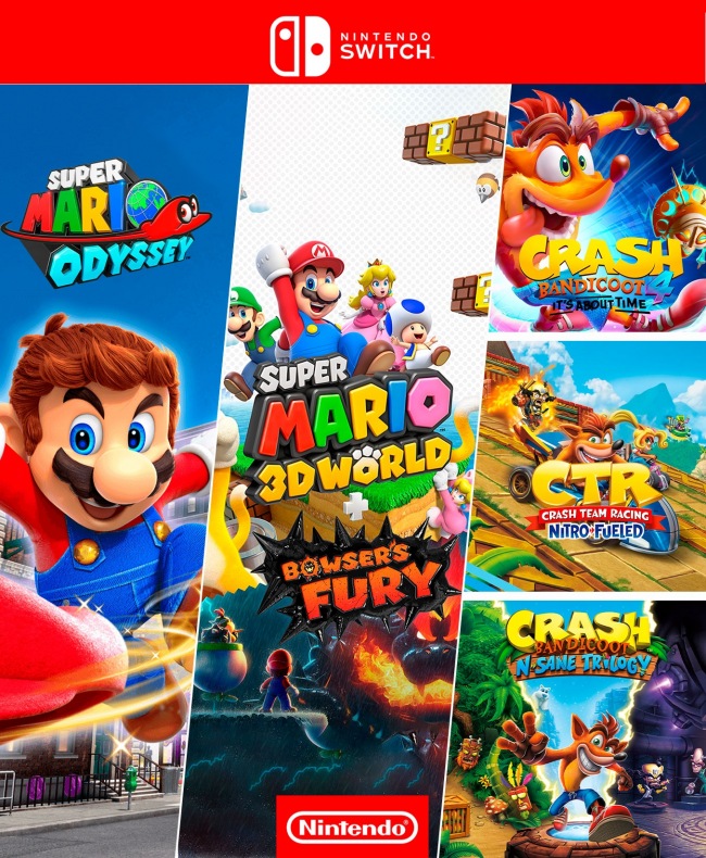 Nintendo Eshop Argentina 2 Cupones de juegos para Nintendo Switch